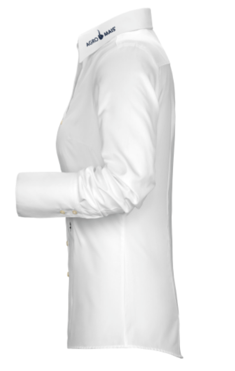 Bild von Damen Langarm Bluse Slim Fit 